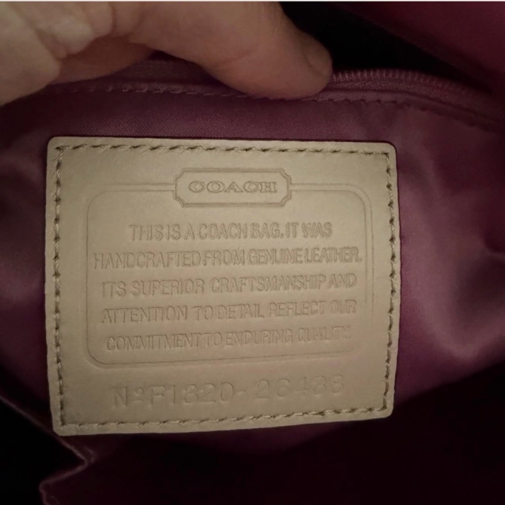 Coach Sequin Patterned Satchel in Light Gold and champagne - Picture 2 of 6